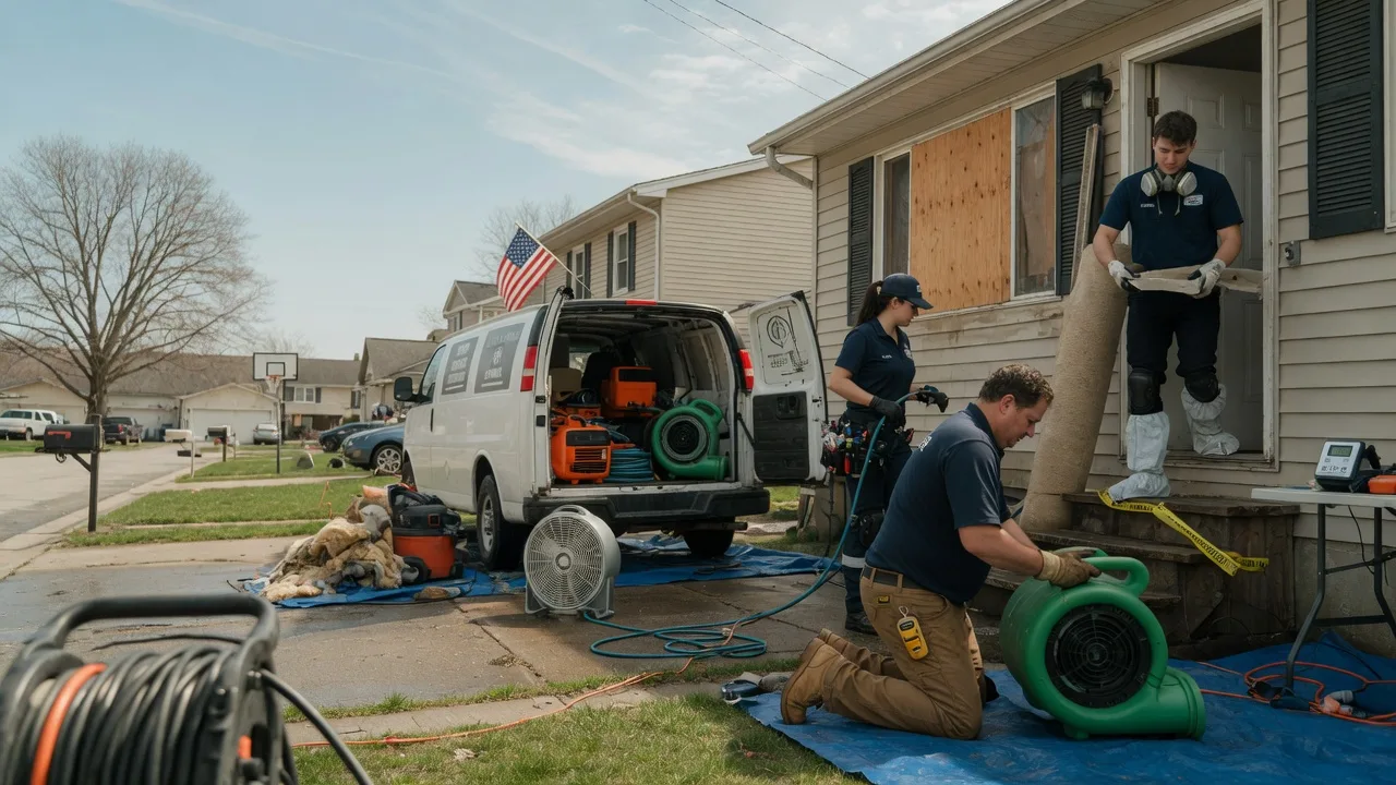 Water Damage Restoration in Cambria, IL near me